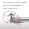 Picture of NVRTTRR Telescopic Projector Camera Mounted Bracket Aluminium Alloy Perfect as Projector CCTV DVR DV Camera Trail Camera Mount for Home, Office or Classroom. (18.5-31.4in)