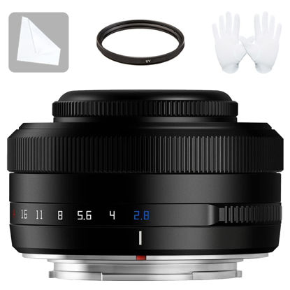 Picture of TTARTISAN 27mm F2.8 Auto Focus Lens, Compatible with Fujifilm X-Mount Cameras XS10 X-A5 X-A7 X-M1 X-M2 X-E4 X-T1 X-T10 X-T2 X-T20 X-T3 X-T4 X-T100 X-T200 X-T30 X-Pro1 X-Pro2 X-Pro3 X-E1(Black)