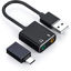 Picture of KLJ USB Audio Adapter, USB Type-A，USB Type-C,Plug and Play No Drivers Needed，Suitable for Windows, Mac, Linux, PC, Laptop, Desktop, PS4，handset