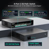 Picture of 10 Port 2.5Gb Unmanaged PoE Switch with 8*2.5G Base-T PoE Ports, 2*10G SFP+ Uplink, 802.3af/at (PoE+), 80Gbps Switching Capacity, GigaPlus 2.5G PoE Switch for 2.5Gb NAS/PC, WiFi6 Router, Wireless AP