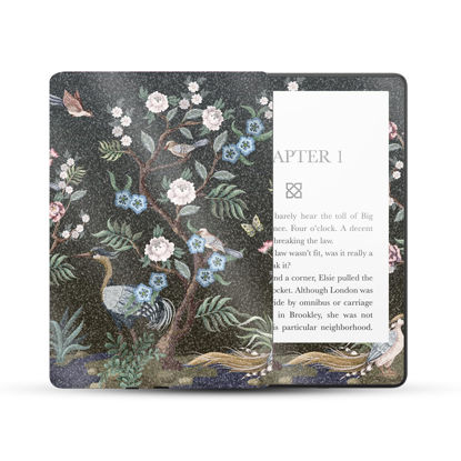 Picture of MightySkins Glossy Glitter Skin Compatible with Amazon Kindle Paperwhite 5 6.8-inch 11th Gen (2021) Full Wrap - Asian Fabric | Protective High-Gloss Glitter Finish | Easy to Apply | Made in The USA