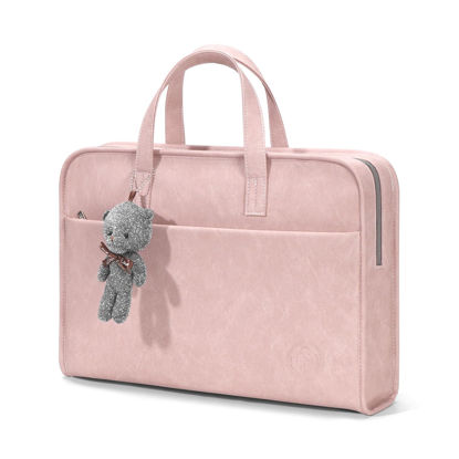 Picture of TAIKESEN Protective Sleeve Case Bag Compatible with MacBook Pro 16 Inch, 15.6 inch, HP, Dell, Acer Aspire, Asus Notebook, Computer Bag with Shoulder Strap,Pocket,Handle, Pink