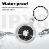 Picture of Foweroty IPX8 Waterproof Airtag Holder, 2 Pack Apple Airtags with Keychain, Air Tag Case for Luggage, Dog Collar, Keys, Anti-Scratch Full Body Protective Air Tags Holder,Clear/Pink