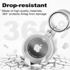 Picture of Foweroty IPX8 Waterproof Airtag Holder, 2 Pack Apple Airtags with Keychain, Air Tag Case for Luggage, Dog Collar, Keys, Anti-Scratch Full Body Protective Air Tags Holder,Clear/Pink