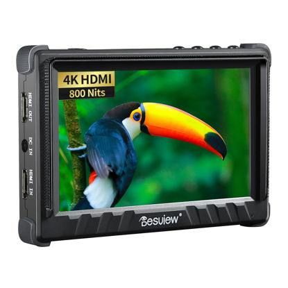 Picture of Desview P5II Camera Monitor, 5.5 inch Field Monitor 4K HDMI with 3D Lut Full HD 1920x1080 IPS Waveform VectorScope Peaking Focus 8V DC Input Output for DSLR Camera