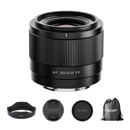 Picture of Viltrox AF 20mm F2.8 Full Frame Lens for Sony E-Mount, STM Focus Motor Ultra Wide Lens, Prime Wide Angle Lens for Sony Camera a7 a7II a7III a7IV a7R a7RII a7RIII a7RIV a7RV a7S a7SII a7SIII a1 ZV-E1