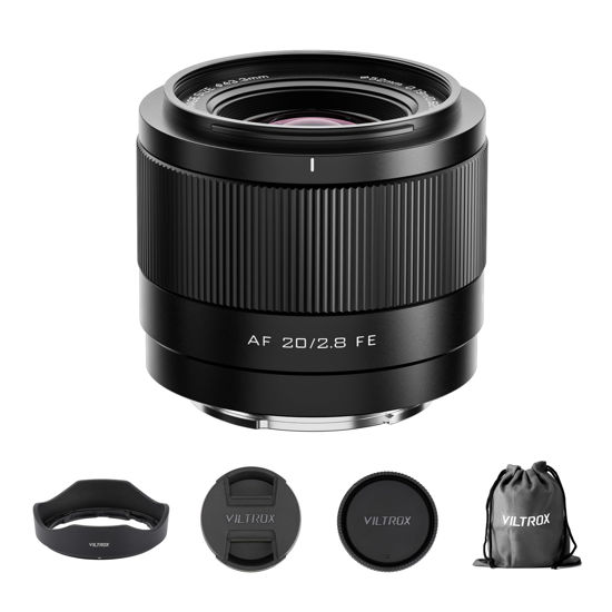Picture of Viltrox AF 20mm F2.8 Full Frame Lens for Sony E-Mount, STM Focus Motor Ultra Wide Lens, Prime Wide Angle Lens for Sony Camera a7 a7II a7III a7IV a7R a7RII a7RIII a7RIV a7RV a7S a7SII a7SIII a1 ZV-E1