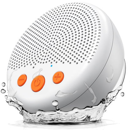 Picture of LENRUE Shower Speaker, Bluetooth Waterproof Speaker Wireless, Portable Speaker with Clear Loud Sound, Suction Cup, Lanyard, Ideas Gifts