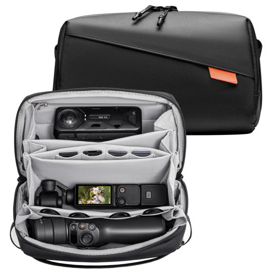 Picture of Tomat Osmo Mobile 6/SE Carry Bag for DJI Osmo Pocket 3/ Osmo Mobile 6 /SEAccessories, Portable Travel Large Case Waterproof Multilayer All in One Storage Bag for Insta360 Flow Pro