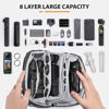 Picture of Tomat Osmo Mobile 6/SE Carry Bag for DJI Osmo Pocket 3/ Osmo Mobile 6 /SEAccessories, Portable Travel Large Case Waterproof Multilayer All in One Storage Bag for Insta360 Flow Pro