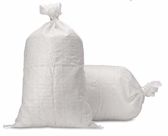 Picture of RK Sandbags Empty Woven Polypropylene Sand Bags with Built-in Ties, UV Protection, Dust Proof, Water and Oil Resistant (Size: 17x27, Pack of 10)