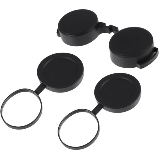 Picture of 10x42 Optics Binocular Caps,Eyepiece Cover Binoculars,Objective Lens Cap Binoculars,Objective Lens Caps Rubber Waterproof Binoculars Protective Covers