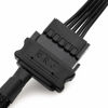Picture of YSIUENG 2 Pack of 15-Pin SATA to 3 PC Fan Power Adapter Cable, 12V PC Case Fan Power Adapter Cable, 3-Pin or 4-Pin (PWM Connector) to 15 Pin SATA Computer Cooler Cooling Fan Splitter Y Power Cable