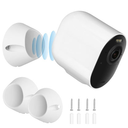 Picture of UYODM 2 Pack Magnetic Wall Mounts Design for Arlo Pro 5S 2K, Pro 4, Pro 3, Ultra 2, and Ultra Cameras, Upgrade Accessories for Arlo Easy to Install and Remove, 360° Adjustable to Get the Perfect Angle