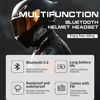 Picture of VR-robot Motorcycle Bluetooth Helmet Headset, Helmet Headphones Waterproof Outdoor Headset for Motorcycle Handsfree Stereo GPS Music Universal Helmet Intercom System(Without intercom Function)