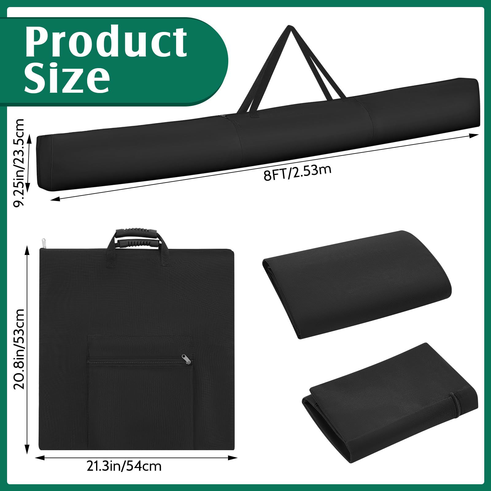 GetUSCart- Vincreem 8 ft Pipe and Drape Bag Set Portable Backdrop Kit ...