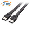 Picture of Cable Matters 2-Pack 6 Gbps Shielded eSATA Cable - 3 Feet