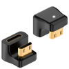 Picture of Duttek 180 Degree Mini HDMI Adapter 8K, U Shape Up Angle Mini HDMI Male to Mini HDMI Female Adapter Support 8K@60Hz Video4K@144Hz for Camera, Camcorder (2 Pack)