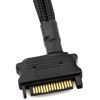 Picture of Gebildet 2pcs SATA to 3 Way 3 Pin / 4 Pin PMW 12V PC Case Fan Power Adapter Cable, 3-Pin or 4-Pin (PWM Connector) to 15 Pin SATA Computer Cooler Cooling Fan Power Cable