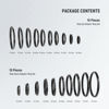 Picture of Neewer 20 Pieces Anodized Black Metal Lens Filter Adapter Ring Kit Including 10 Pieces Step up Adapter Ring Set+10 Pieces Step Down Adapter Ring Set