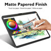 Picture of Esanik 2 Pack Like Paper Glass Screen Protector for iPad Air 13 Inch M2 (2024) 9H Tempered Glass Film with Alignment Frame, Writing Like on Paper, Anti Glare, Apple Pencil Compatible