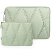 Picture of Voova Puffy 13 13.3 13.6 Inch Laptop Sleeve for Women, Cute Carrying Case and Cover with Accessory Pouch for MacBook Air 13 M1/M2, MacBook Pro 13, Surface Pro 9/8/7, 11.6-12" Chromebook, Mint Green