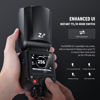 Picture of NEEWER Z2-C 2.4G TTL Round Head Flash Speedlite Compatible with Canon, 76Ws 1/8000s HSS Flash with Upgraded UI, 2 Modeling Lamps, TTL/M Quick TCM Switch, 7.2V/3000mAh Battery, 600 Full Power Flash