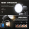 Picture of NEEWER Z2-C 2.4G TTL Round Head Flash Speedlite Compatible with Canon, 76Ws 1/8000s HSS Flash with Upgraded UI, 2 Modeling Lamps, TTL/M Quick TCM Switch, 7.2V/3000mAh Battery, 600 Full Power Flash