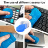 Picture of Cleaning Gel for Car, Detailing Putty Gel Detail Tools, Auto Air Vent Interior Detail Removal Putty Cleaning Keyboard Cleaner for for PC Tablet Laptop Keyboard, Cameras, Air Vents(Blue)