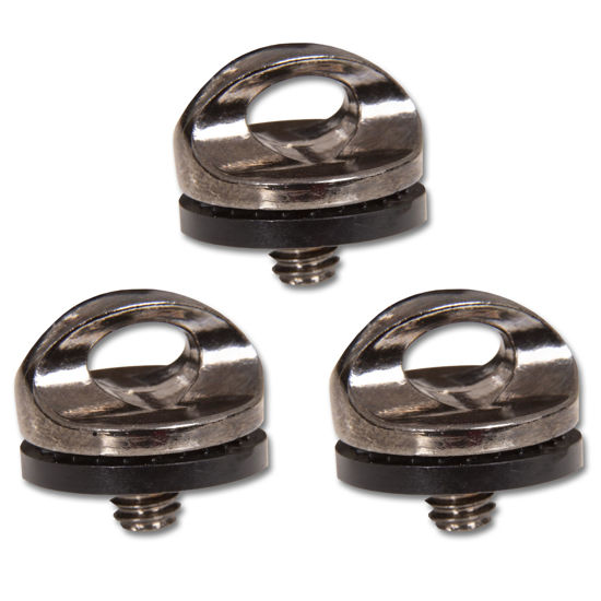Picture of Danger Buddies Camera Tripod Adapter Ring - Quick Install/Release 1/4"-20 Neck and Wrist Strap Mount for Camera Slings and Securing Camera Lanyards - (3-Pack)