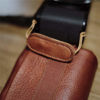 Picture of CAM-IN Genuine Leather Camera Finger Strap Belt for Ricoh GRII GRIII GR2 GR3 Brown