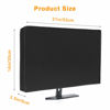 Picture of 2Pack Waterproof Computer Monitor Dust Cover, Luxiv Black Full Body Cover for Computer Screen Computer Monitor Covers for Desktops Anti-Static LCD-Silky HD Panel Dust Cover (LLW-computer cover 2P-S)