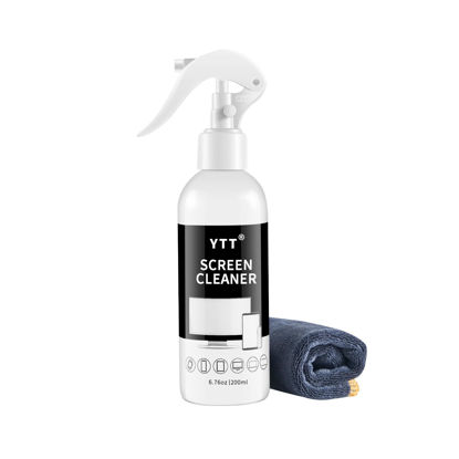 Picture of Screen Cleaner Spray - Large Bottle Computer Screen Cleaner, Cleaning Kit and Microfiber Cleaning Cloth for LCD LED OLED TV, Smartphone, iPad, Laptop, Computer, iPhone, MacBook (1 Pack)