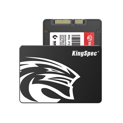 Picture of KingSpec 128GB SATA III SSD 6Gb/s, 2.5" SATA SSD with 3D NAND Flash, Internal Solid State Hard Drives, for Laptop and PC Desktop (R/W Speed up to 550/520 MB/s)