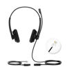 Picture of Yealink YHS34 Lite Dual Telephone Headset with RJ9 Jack Phone Headset with Microphone Noise Canceling, Compatible Poly Snom Desk Landline Phones (2.1m Cable)