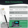 Picture of Yealink YHS34 Lite Dual Telephone Headset with RJ9 Jack Phone Headset with Microphone Noise Canceling, Compatible Poly Snom Desk Landline Phones (2.1m Cable)