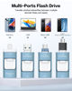 Picture of 512GB Flash Drive for iPhone Photo Stick,Thumb Drive USB Stick High Speed Transfer USB Drives External Picture Video Storage Memory Expansion for iPhone/iPad/PC (Blue)