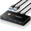 Picture of USB 3.0 Switch, USB Switcher 2 Computers Share 4 USB for Keyboard Mouse Printer Scanner, USB KVM Switch Selector with 2 USB 3.0 Cables, Compatible with Windows, Mac, Linux