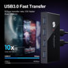 Picture of USB 3.0 Switch, USB Switcher 2 Computers Share 4 USB for Keyboard Mouse Printer Scanner, USB KVM Switch Selector with 2 USB 3.0 Cables, Compatible with Windows, Mac, Linux