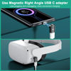 Picture of 90 Degree USB C Magnetic Adapter 2Pack, Right Angle Magnetic USB C Adapter with 40Gbps Data Transfer PD 140W Charge USB4 8K 60Hz Video for Thunderbolt 3/4, MacBook Pro/Air and More Type C Devices