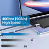Picture of Talmosal 240W for Thunderbolt 4 Cable 3.3 ft, Support 8K@60Hz, 4K@144Hz 40Gbps/240W PD Charging for iPhone 16/15, USB4, Thunderbolt 3, MacBook Pro, Docking, eGPU, SSD, Surface Pro