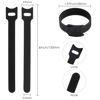 Picture of MVYC 120PCS 6 Inch Reusable Cable Ties Wire Ties Cord Organizer Cable Organizer Adjustable Cable Management Black