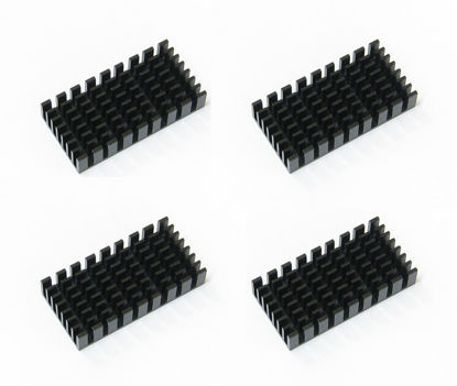 Picture of Easycargo 4pcs 25mm Heatsink, Cooler Heat Sink for Cooling LED IC Chips CPU GPU VGA (4pcs 50mmx25mmx10mm)