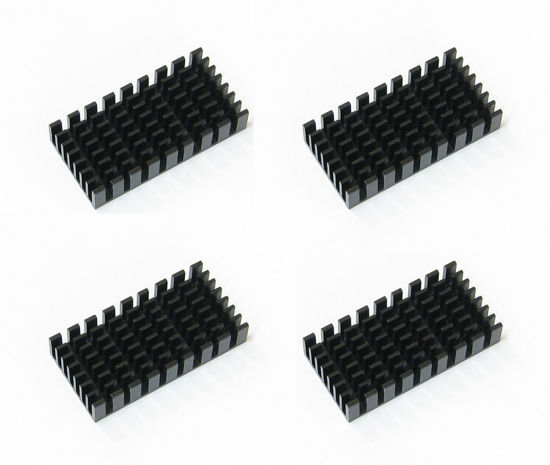 Picture of Easycargo 4pcs 25mm Heatsink, Cooler Heat Sink for Cooling LED IC Chips CPU GPU VGA (4pcs 50mmx25mmx10mm)