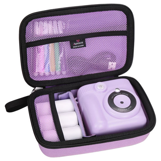 Picture of Aproca Purple Hard Travel Storage Protective Case, for ESOXOFFORE Instant Print Camera and Accessories