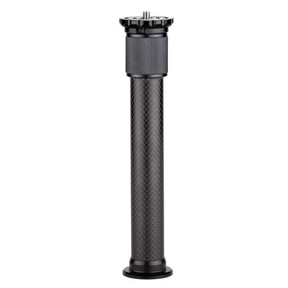 Picture of Carbon Fiber Tripod Extension Two-Section Rod Central Column Extender Tube for Photo Studio Monopod DSLR Camera Microphone Stand