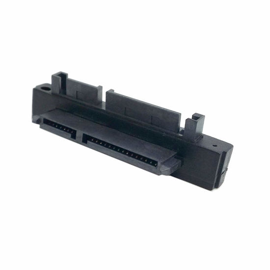 Picture of chenyang SATA Male to SATA Female 90 Degree Down Angled Gender Changer Connector Adapter for 2.5/3.5" Hard Disk Drive