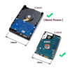 Picture of chenyang SATA Male to SATA Female 90 Degree Down Angled Gender Changer Connector Adapter for 2.5/3.5" Hard Disk Drive