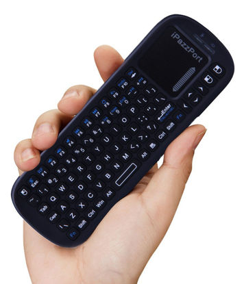 Picture of iPazzPort 2.4G Mini Wireless Keyboard with Touchpad Mouse Combo, Lightweight Portable Keyboard Controller, Compatible with Android TV Box/PC/Tablets/PS4/Raspberry Pi 3/HTPC KP-810-19S