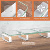 Picture of Hemudu Dual Monitor Stand, Computer Monitor Stand, Desktop Organizer, Monitor Stand Riser for PC, Computer, Laptop Clear HD02T-301